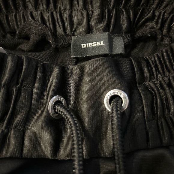 Diesel P-rozyn Black Trousers Side Stripe Tracksuit Bottoms In Sz S - Picture 7 of 11